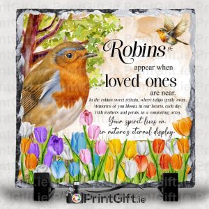Robins Appear Memorial Slate