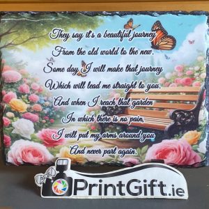 Beautiful Journey Memorial Slate