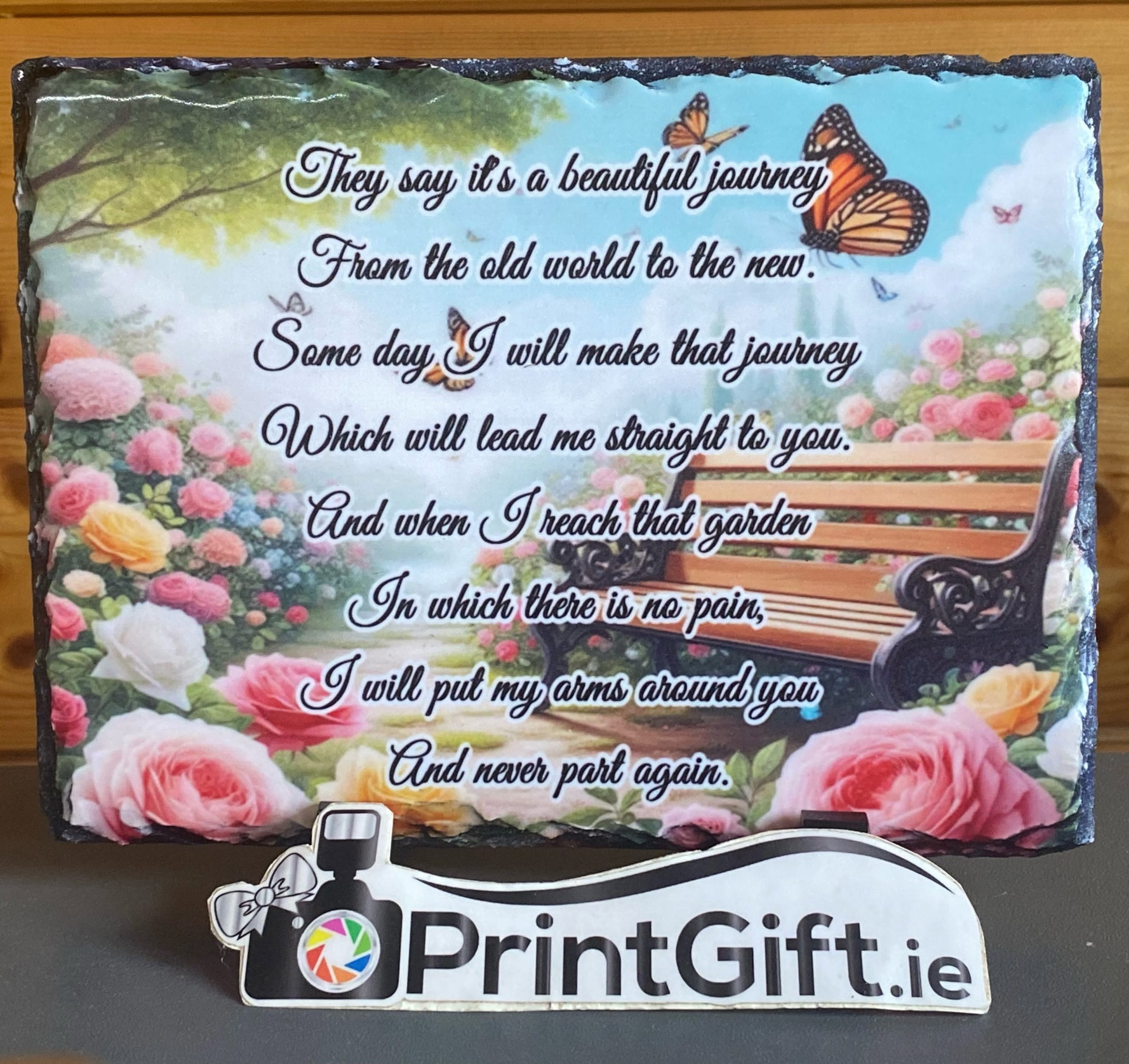 Beautiful Journey Memorial Slate